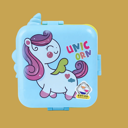 Unicorn Stainless Steel Bento Lunch Box with 3 Compartments - 1120ml