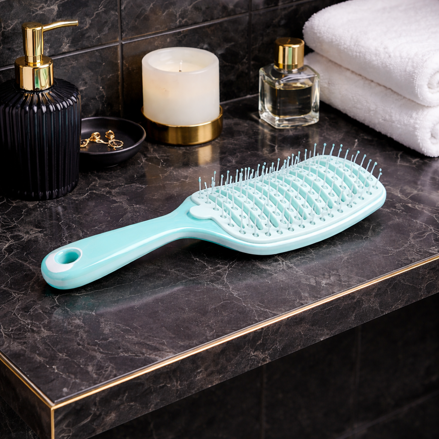 Detachable Hair Brush with PP Body | Easy Clean Paddle Comb