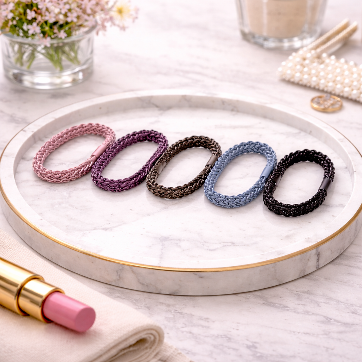Soft Elastic Hair Ties for Women & Girls (Pack of 10)