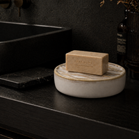 Luxury Ceramic Bath Accessories Set with Gold Finish - Set of 3