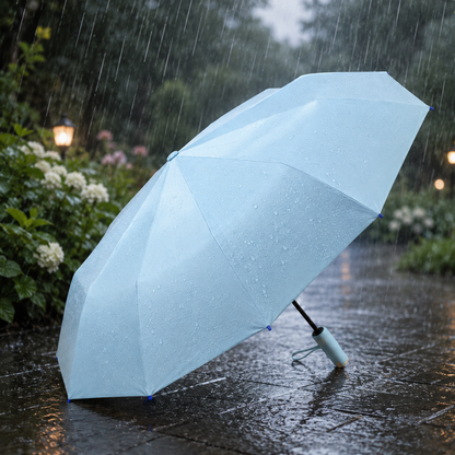 Premium Solid Color Windproof Outdoor Umbrella with Tilt Feature