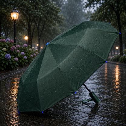 Premium Solid Color Windproof Outdoor Umbrella with Tilt Feature