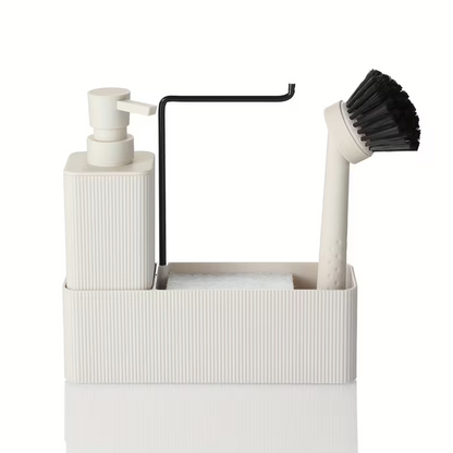 Premium ABS 4-in-1 Kitchen Soap Dispenser with Sponge Holder