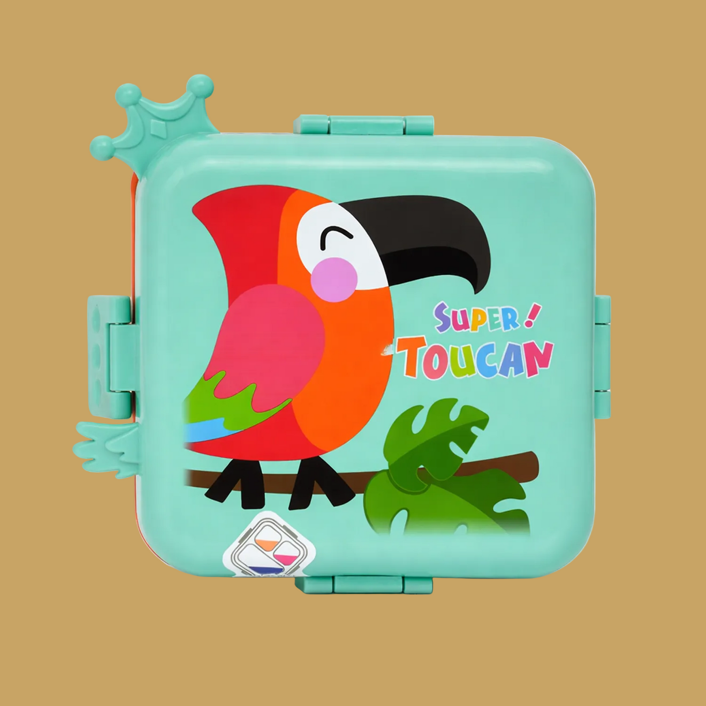 Cartoon Kids Lunch Box with 3 compartments for Kids - 1590ml