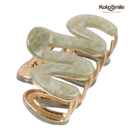 Premium Anti-Slip Hair Claw Clip – Rust-Resistant Brass & ABS Hair Clip