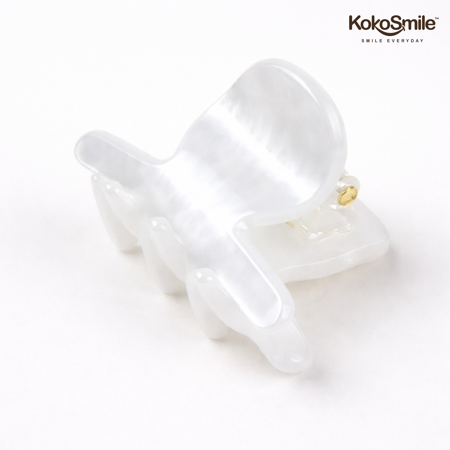 Pearlescent Acrylic Hair Claw Clip – Luxury Marble Finish Non-Slip Hair Clamp