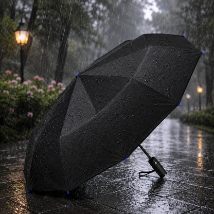 Premium Solid Color Windproof Outdoor Umbrella with Tilt Feature
