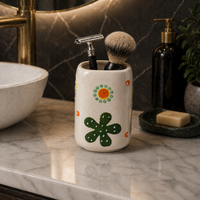 Premium Ceramic Starfish Bathroom Accessories Set – 4 Pieces