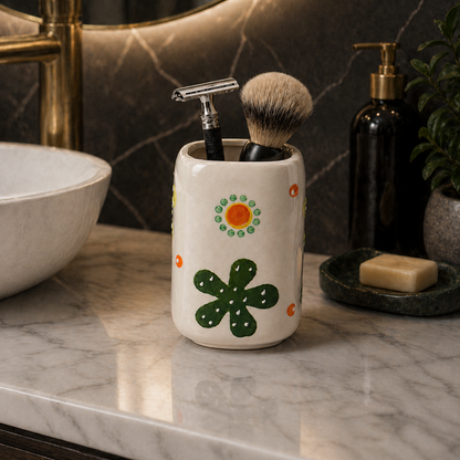 Premium Ceramic Starfish Bathroom Accessories Set – 4 Pieces