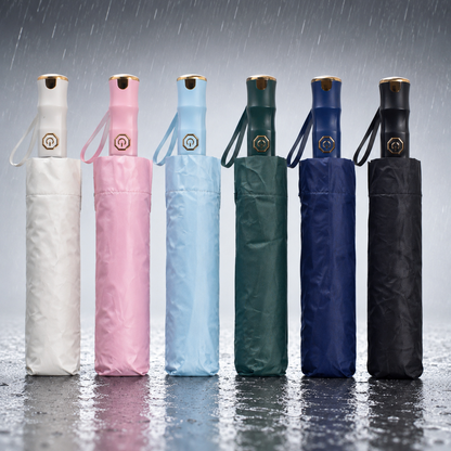 Premium Solid Color Windproof Outdoor Umbrella with Tilt Feature