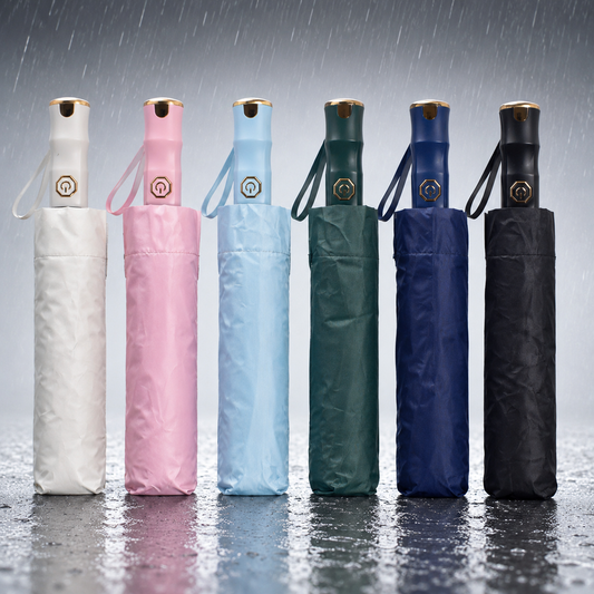 Premium Solid Color Windproof Outdoor Umbrella with Tilt Feature