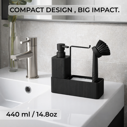 Premium ABS 4-in-1 Kitchen Soap Dispenser with Sponge Holder