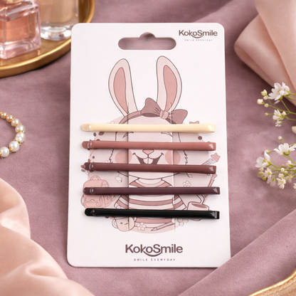 Stylish Matte Snap Hair Clips Set for Girls & Women (Set of 5)