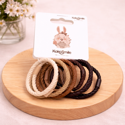 Soft Elastic Hair Ties for Women & Girls (Pack of 10)