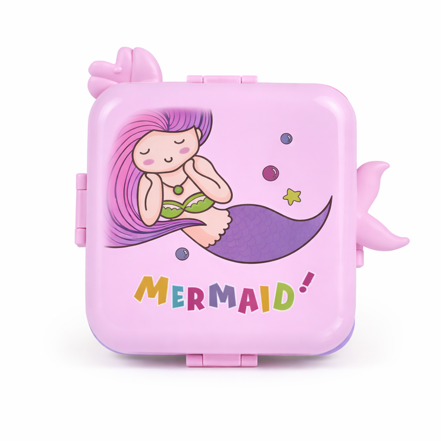 Mermaid Stainless Steel Bento Lunch Box for Kids with 3 compartments - 1120ml