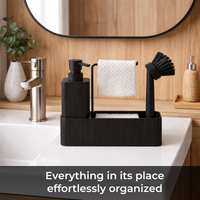 Unbreakable ABS 4-in-1 Kitchen Soap Dispenser with Sponge Holder