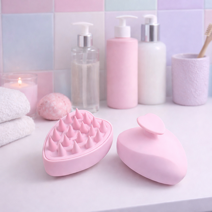 Silicone Scalp Massager Brush | Shampoo & Hair Care Tool