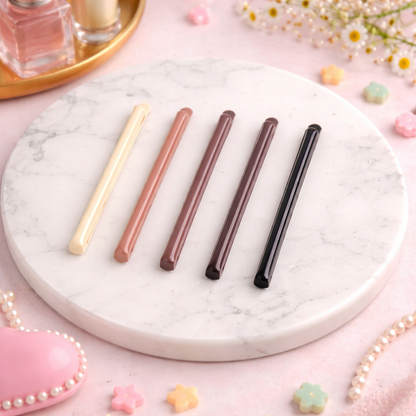 Stylish Matte Snap Hair Clips Set for Girls & Women (Set of 5)