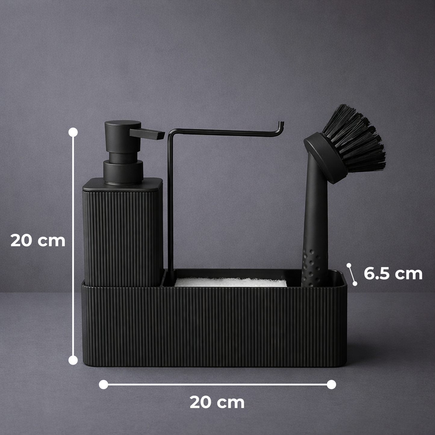 Premium ABS 4-in-1 Kitchen Soap Dispenser with Sponge Holder
