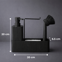 Unbreakable ABS 4-in-1 Kitchen Soap Dispenser with Sponge Holder