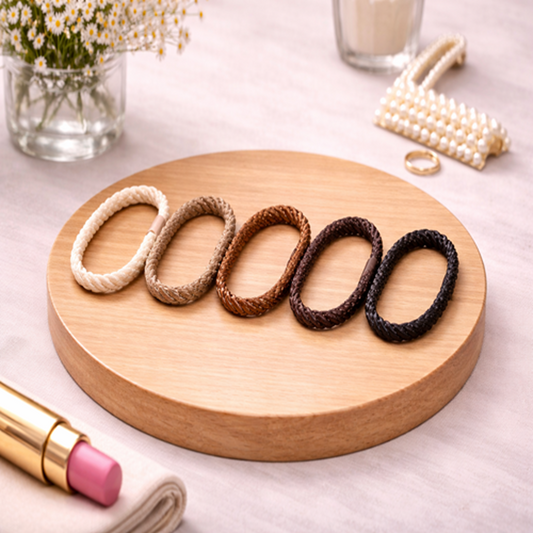 Soft Elastic Hair Ties for Women & Girls (Pack of 10)