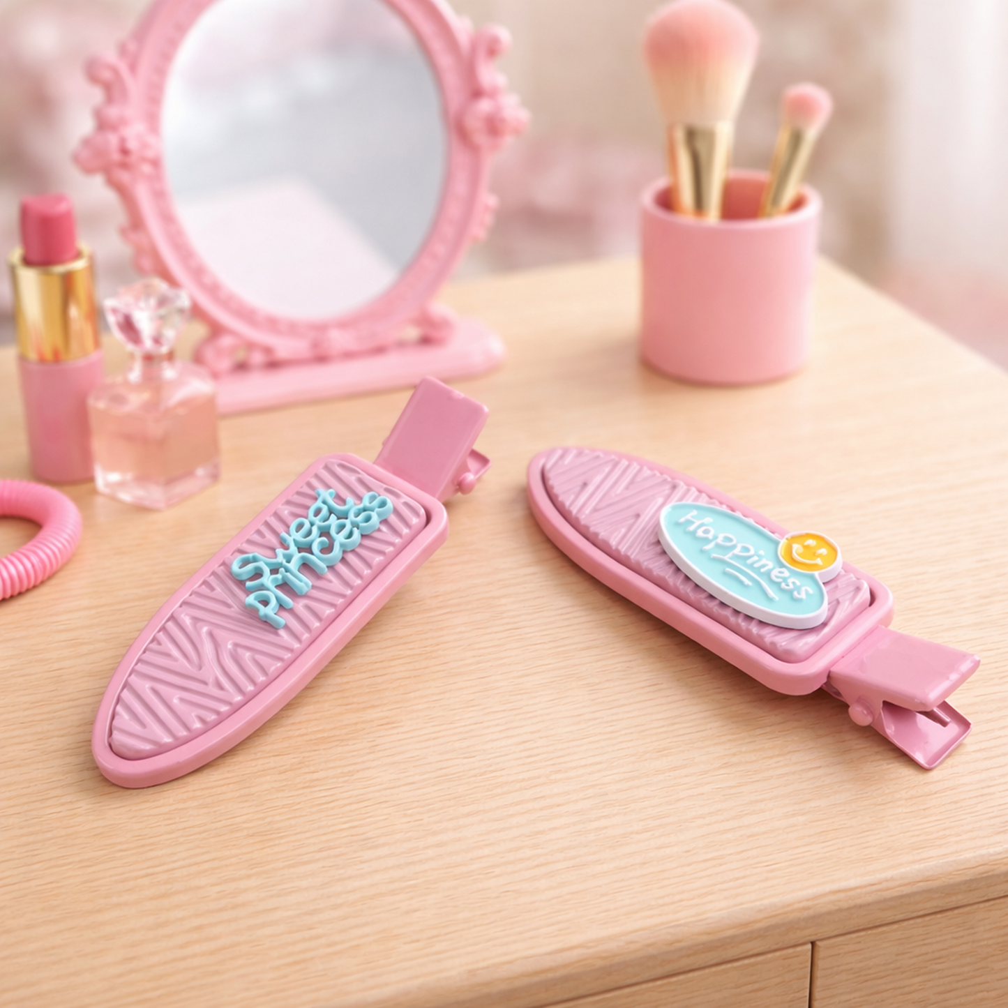 Girls Fashion Statement Hair Claw Clips for Everyday Styling - Set of 2