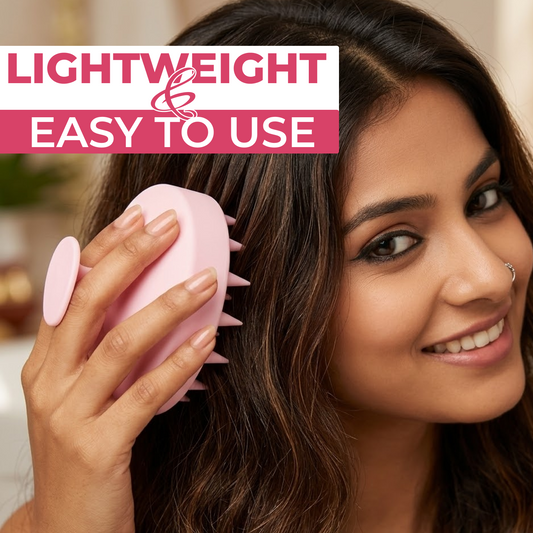 Silicone Scalp Massager Brush | Shampoo & Hair Care Tool