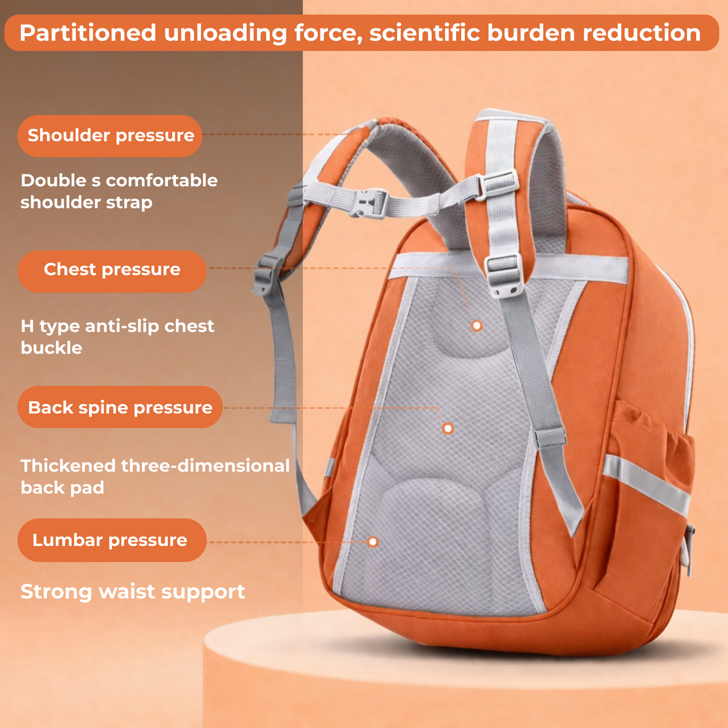 Stylish Primary School Backpack with Large Capacity