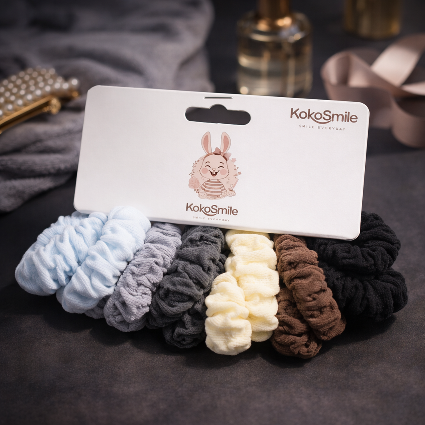 Trendy Soft Scrunchies for Women & Girls (Pack of 12)