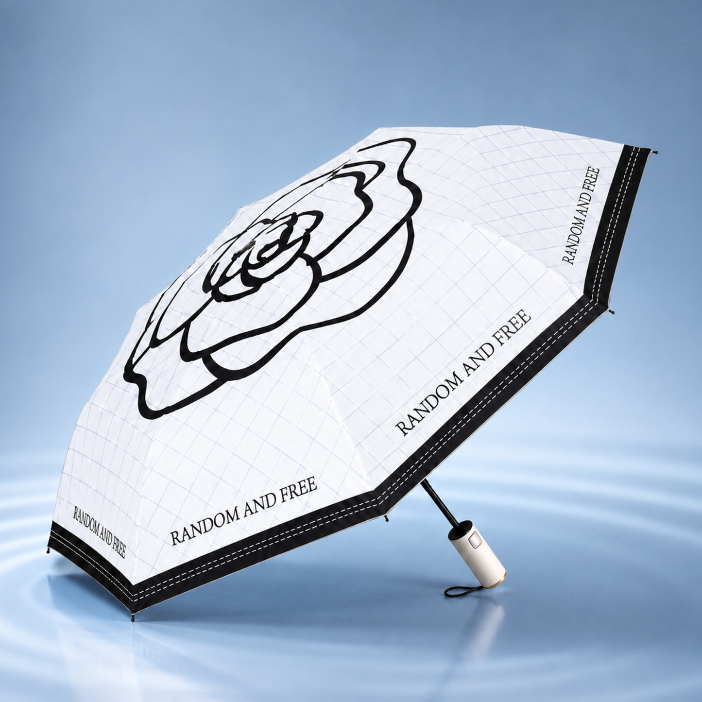 Unique Lotus Grip Umbrella with Automatic Folding & UV Protection