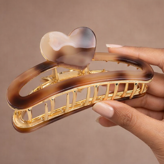 Premium Strong Hold Hair Claw Clip – Metal Grip Hair Styling Clutcher