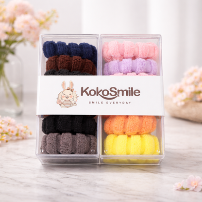 Soft Elastic Hair Ties for Women & Girls (Pack of 12)