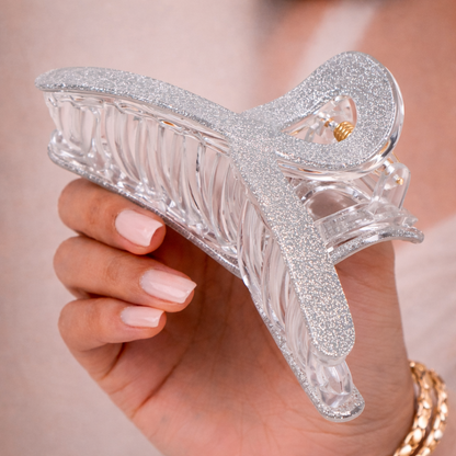Large Transparent  Hair Clip – Anti-Slip Strong Hold Claw Clip for Women