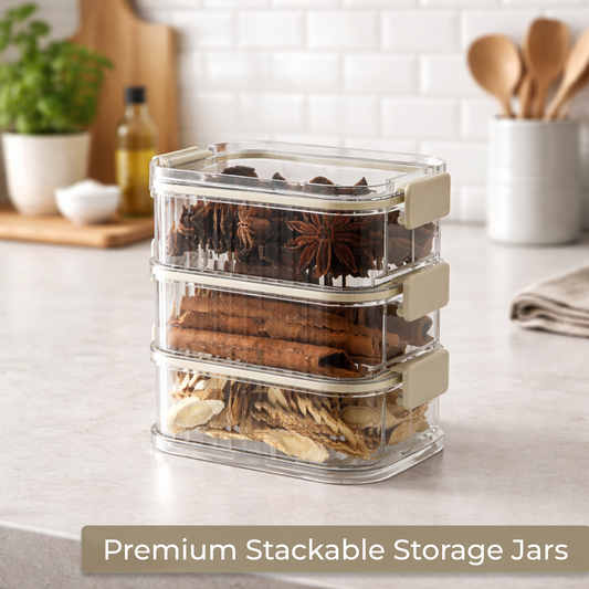 Premium Stackable Kitchen Organizer Food Container – 750ML
