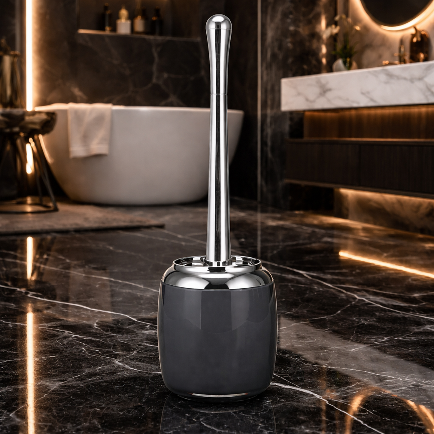 Premium ABS 5-Piece Bathroom Accessories Set with Chrome Finish