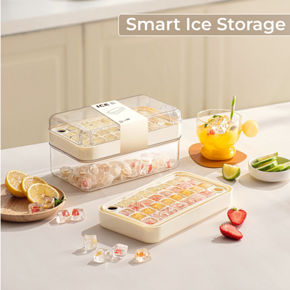 Smart Ice Box – Press & Pop Ice Storage Container