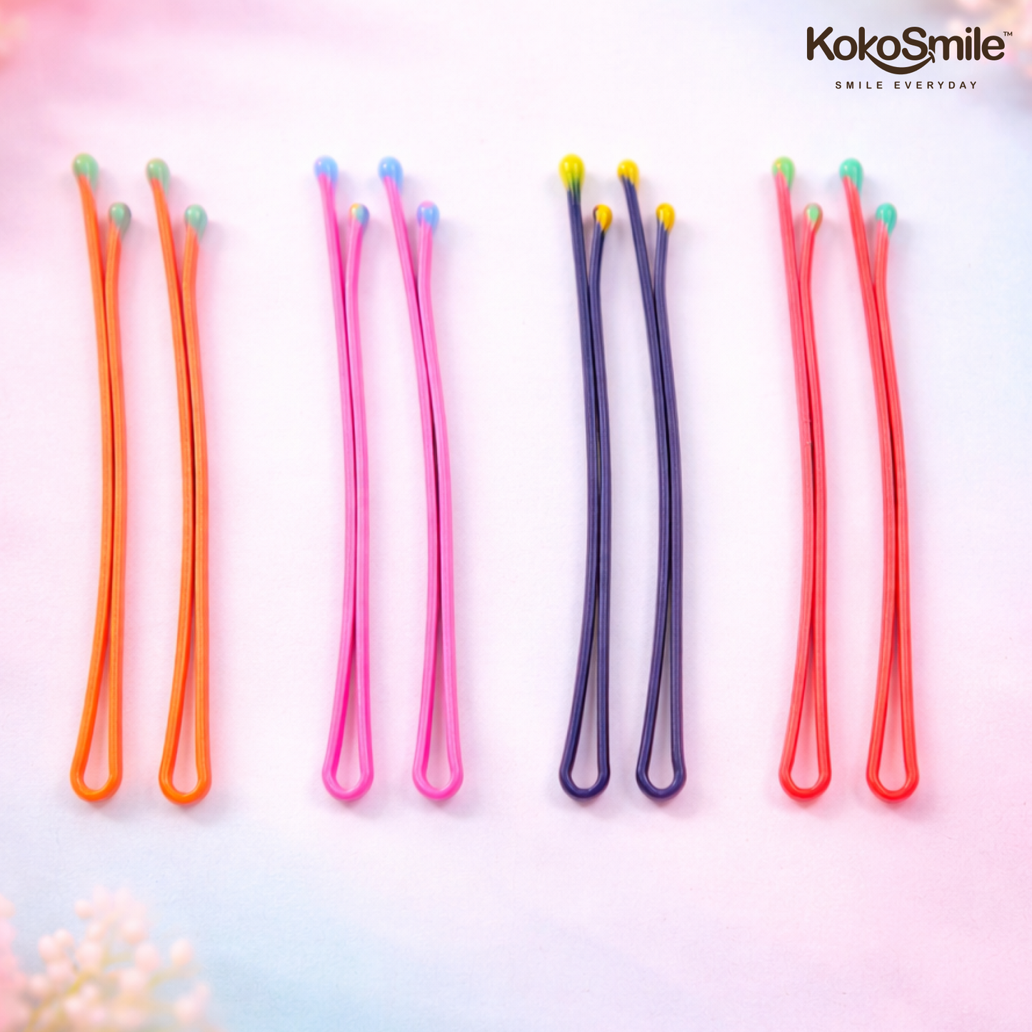 Colourful Loop Hair Pins for Everyday Styling and Updos -  Set of 8