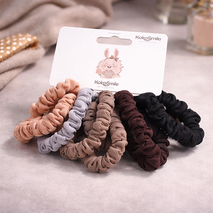 Soft Stylish Scrunchies for Women & Girls (Pack of 10)