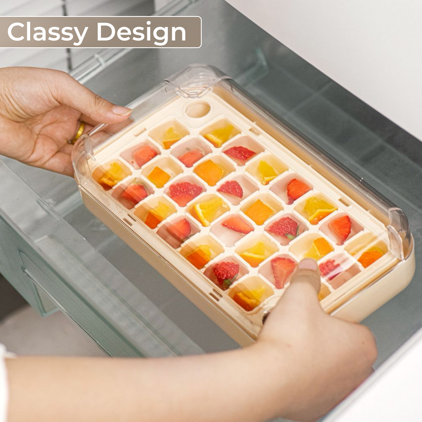 Smart Ice Box – Press & Pop Ice Storage Container