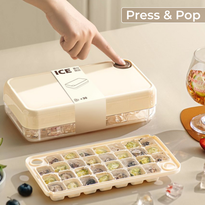 Smart Ice Box – Press & Pop Ice Storage Container