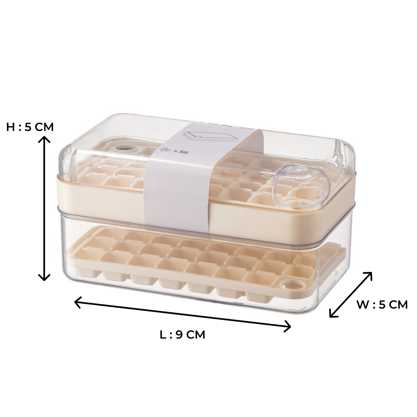Smart Ice Box – Press & Pop Ice Storage Container