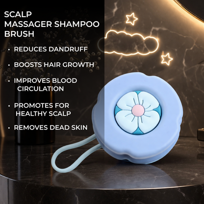 Silicone Scalp Massager | Shampoo Brush for Hair Care