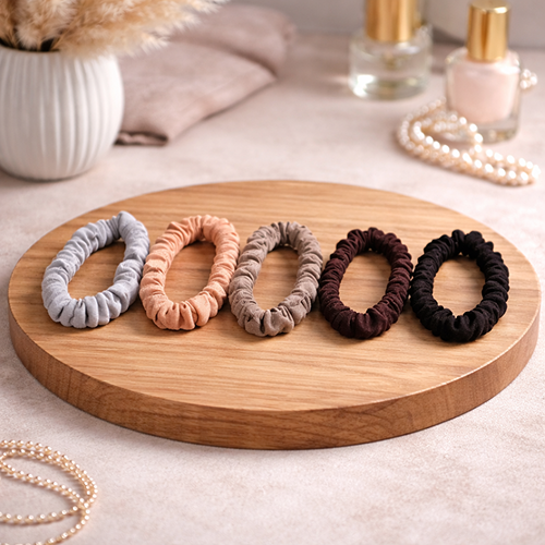 Soft Stylish Scrunchies for Women & Girls (Pack of 10)