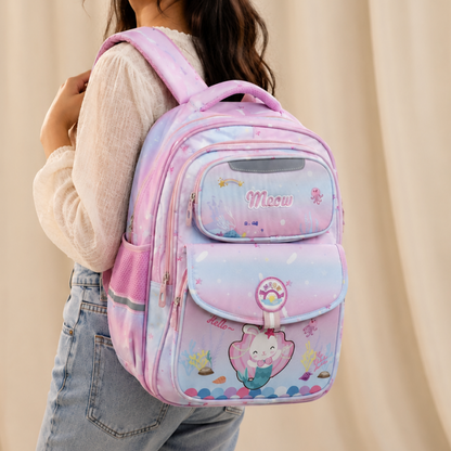 Premium Cat Theme School Backpack for Kids