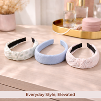 Trendy Padded Hair Bands for Women | Soft Headbands (Pack of 3)