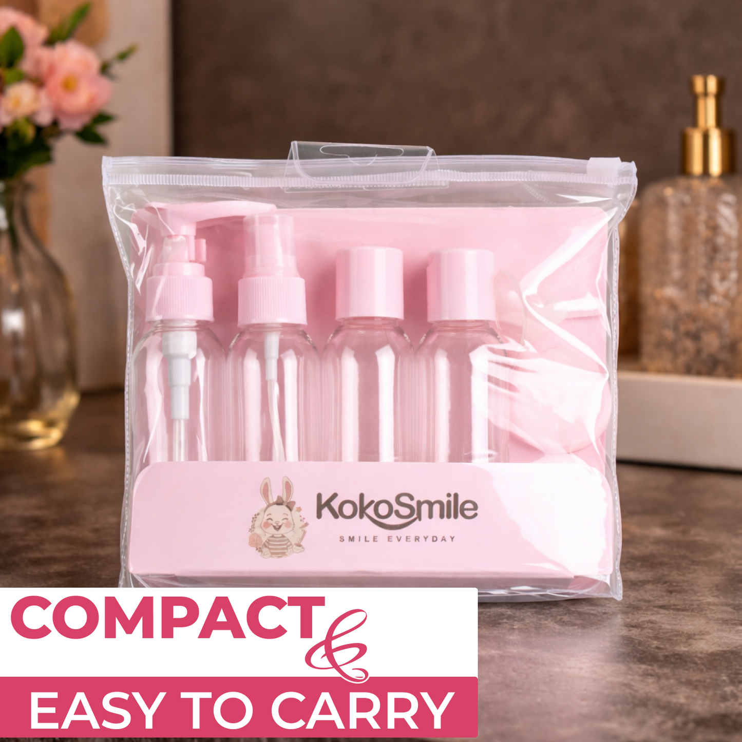Travel Bottle Set for Toiletries | Leakproof Refillable Kit