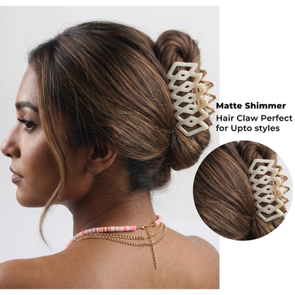 Luxury Strong Hold Hair Clip – Premium Brass Claw Clip for Women