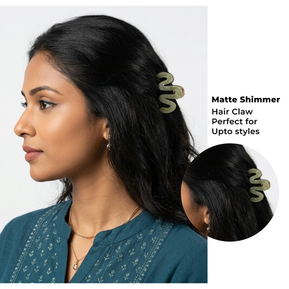 Premium Anti-Slip Hair Claw Clip – Rust-Resistant Brass & ABS Hair Clip