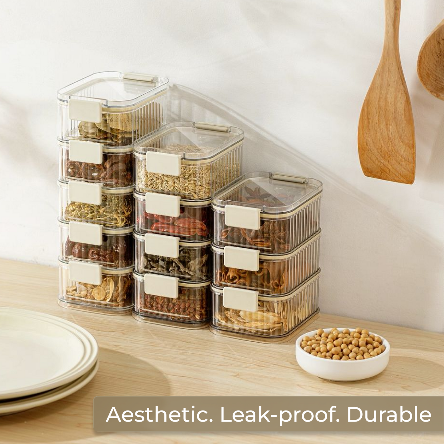 Premium Stackable Kitchen Organizer Food Container – 750ML