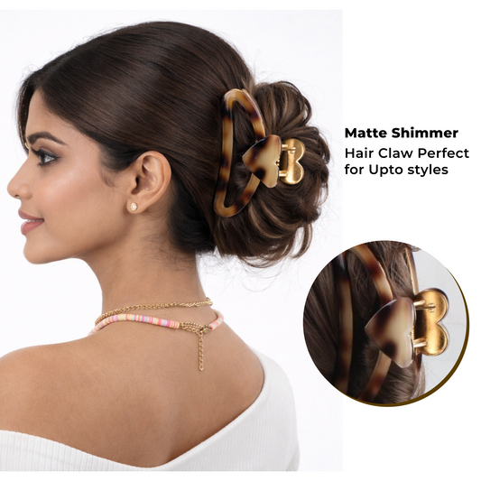 Premium Strong Hold Hair Claw Clip – Metal Grip Hair Styling Clutcher